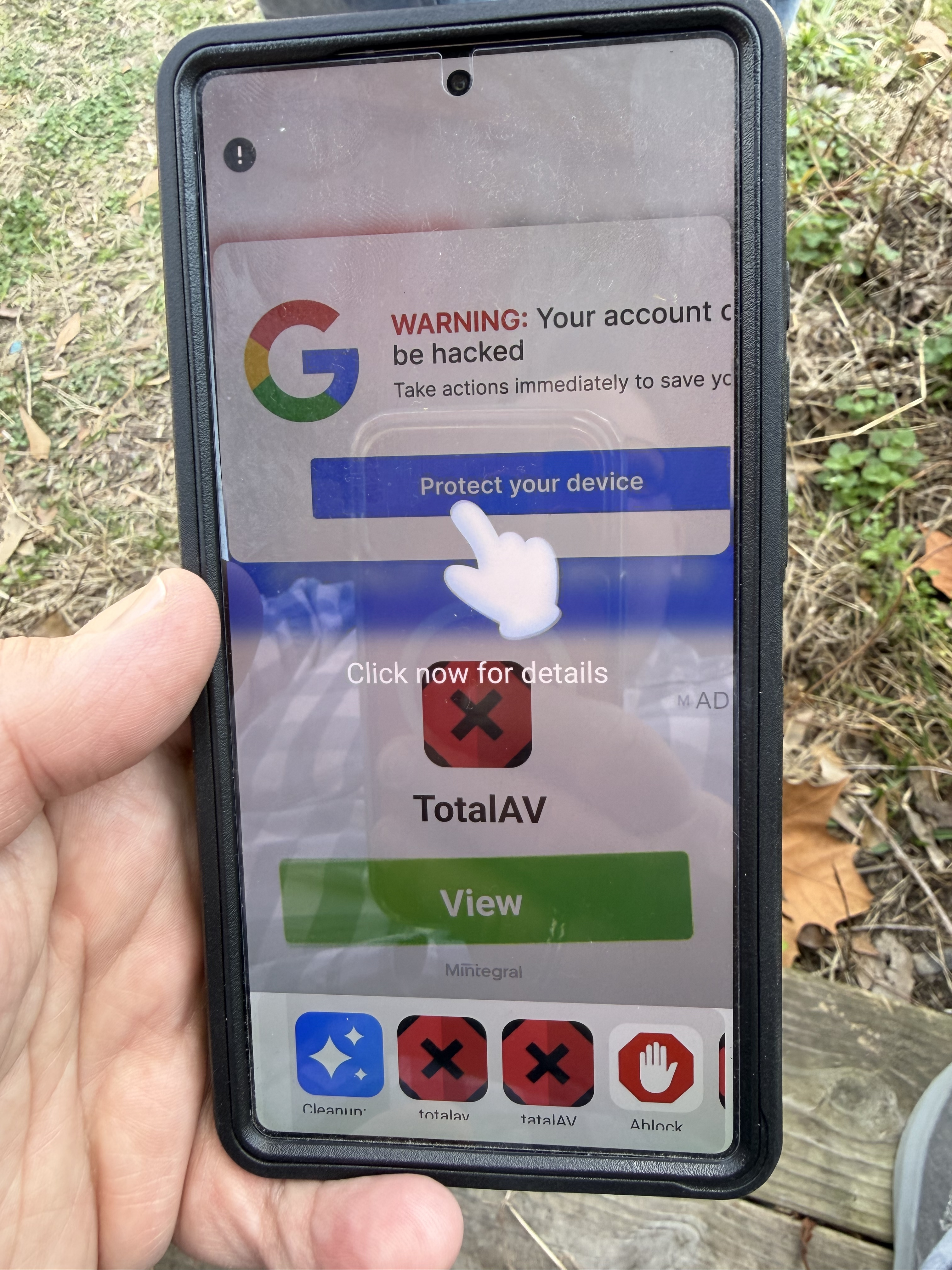 Android phone after scareware cleanup